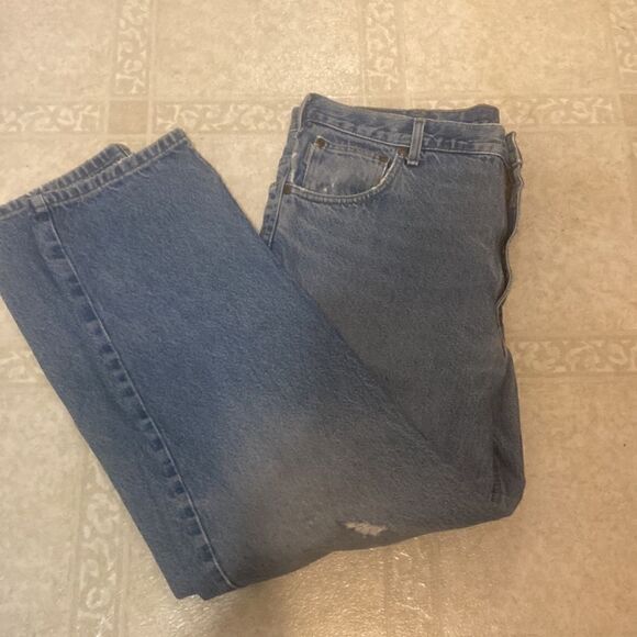 CARHARTT Traditional Fit Jean 40x30 100% Cotton See Pics for Flaws - Picture 2 of 10